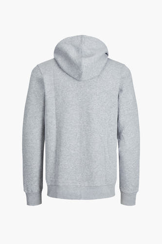 Pull gris de CORE par JACK & JONES, dos avec capuchon et longues manches.