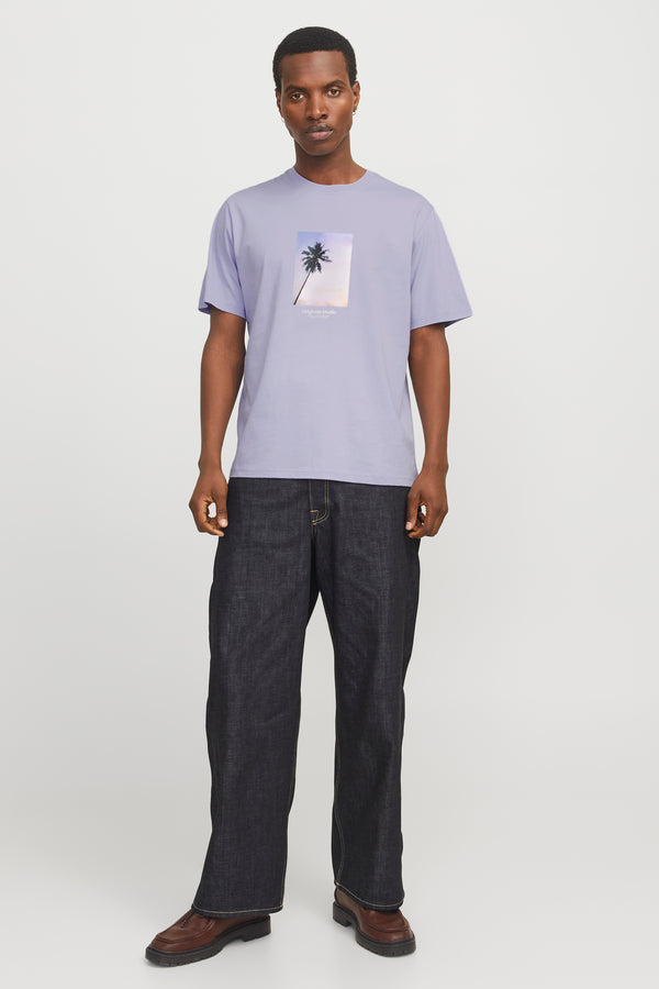 T-shirt (manches courtes) Mauve - ORIGINALS BY JACK & JONES
