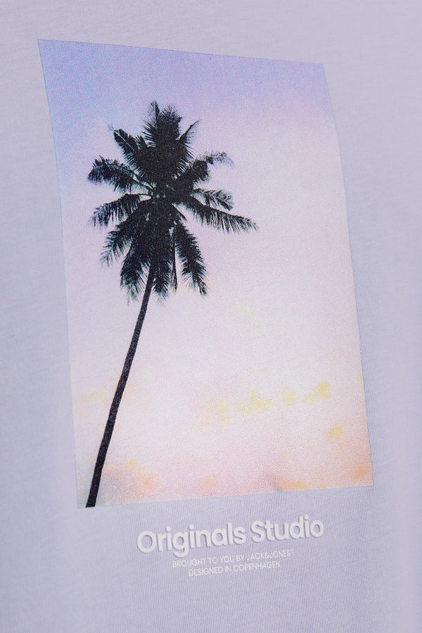 T-shirt (manches courtes) Mauve - ORIGINALS BY JACK & JONES