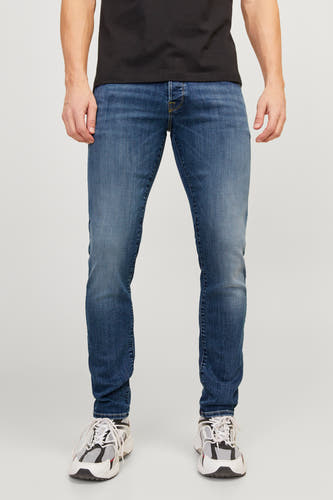 Jean slim en denim bleu moyen de JACK & JONES JEANS INTELLIGENCE, vu de derrière.