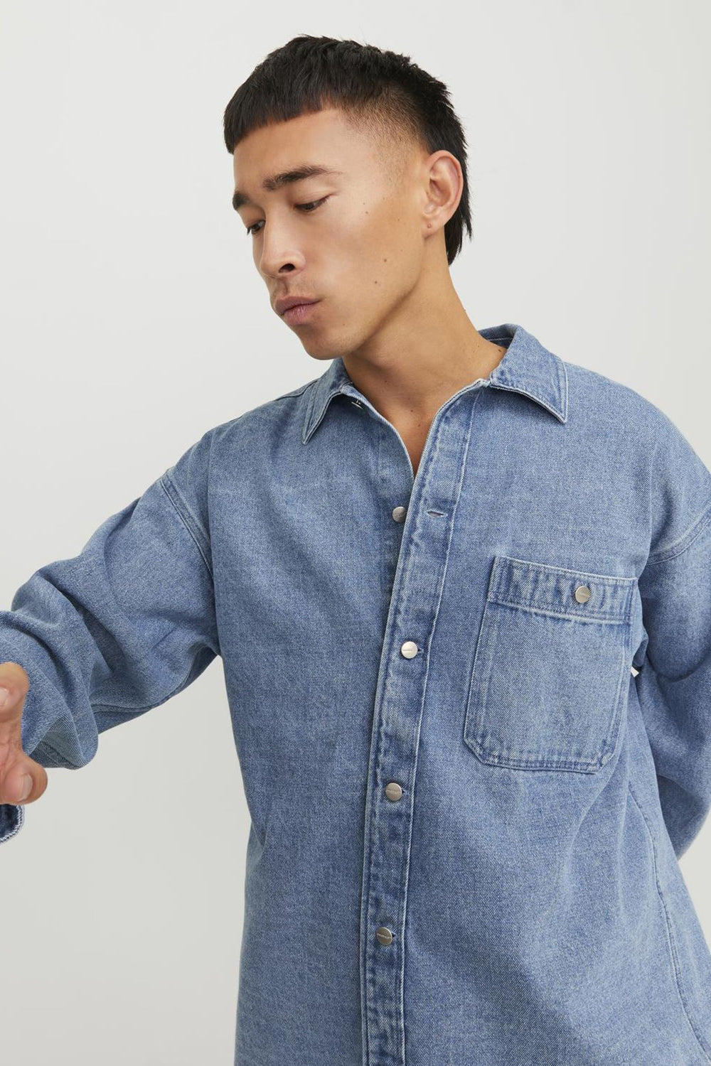 Chemise en jean Mid blue denim - ORIGINALS BY JACK & JONES
