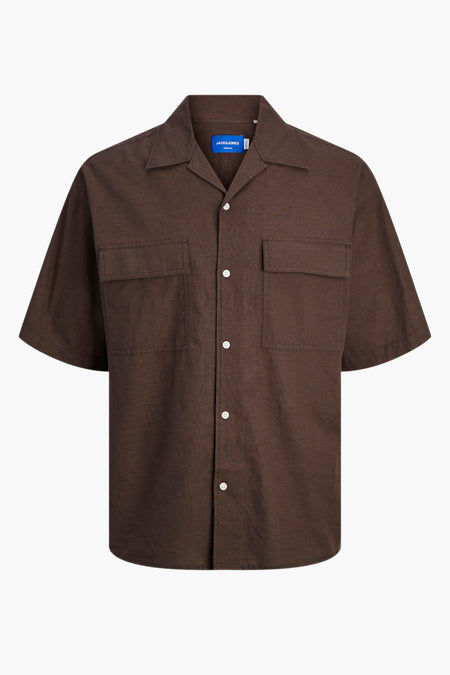 Chemise (manches courtes) Brun - ORIGINALS BY JACK & JONES
