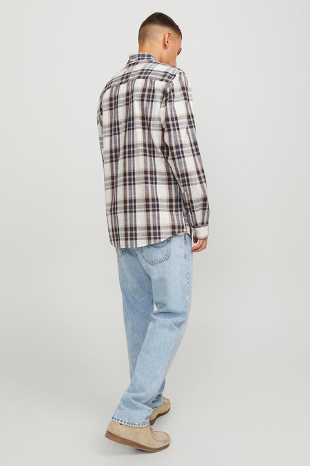 Chemise &agrave; manches longues - brun