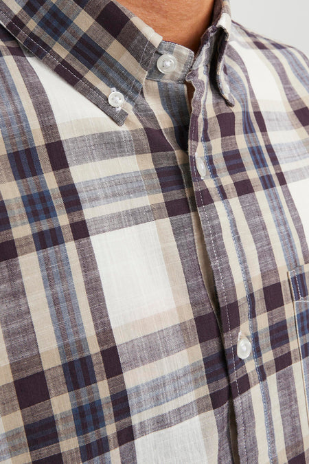 Chemise &agrave; manches longues - brun