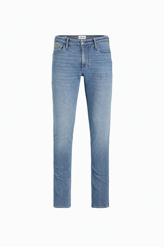 Jean skinny bleu clair de JACK & JONES JEANS INTELLIGENCE, avec une texture denim lisse.