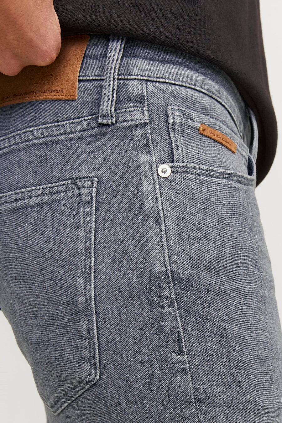 LIAM - mid grey denim - JACK & JONES JEANS INTELLIGENCE
