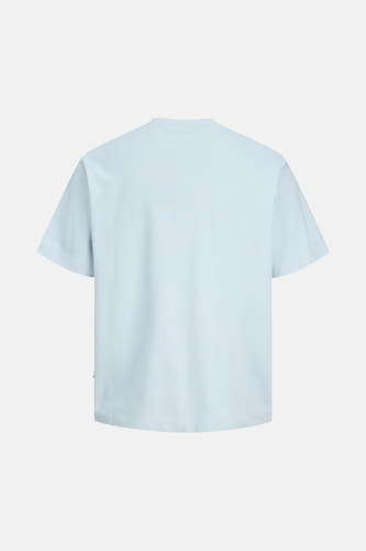 T-shirt bleu à manches courtes de CORE BY JACK & JONES, dos visible.