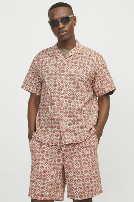 Chemise (manches courtes) Brun - ORIGINALS BY JACK & JONES