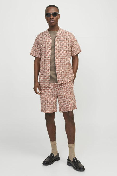 Chemise (manches courtes) Brun - ORIGINALS BY JACK & JONES