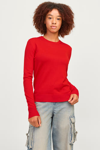 T-shirt rouge avec col rond de JJXX.