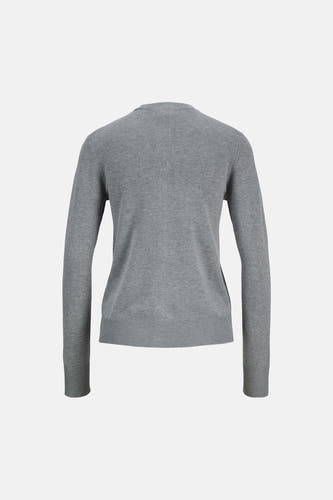 Gilet gris de JJXX, à manches longues et au design uni.