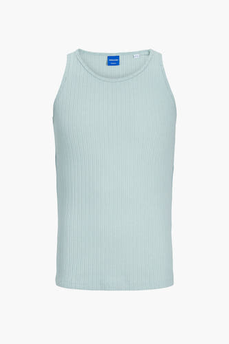 T-shirt bleu clair d'ORIGINALS BY JACK & JONES, avec une texture rayée.