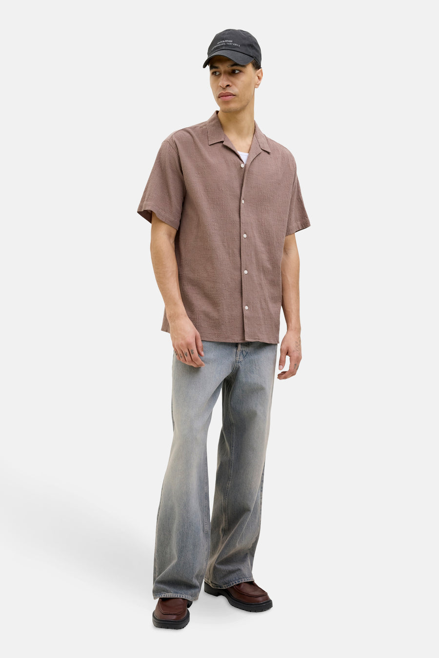 Chemise à manches courtes - brun - ORIGINALS BY JACK & JONES