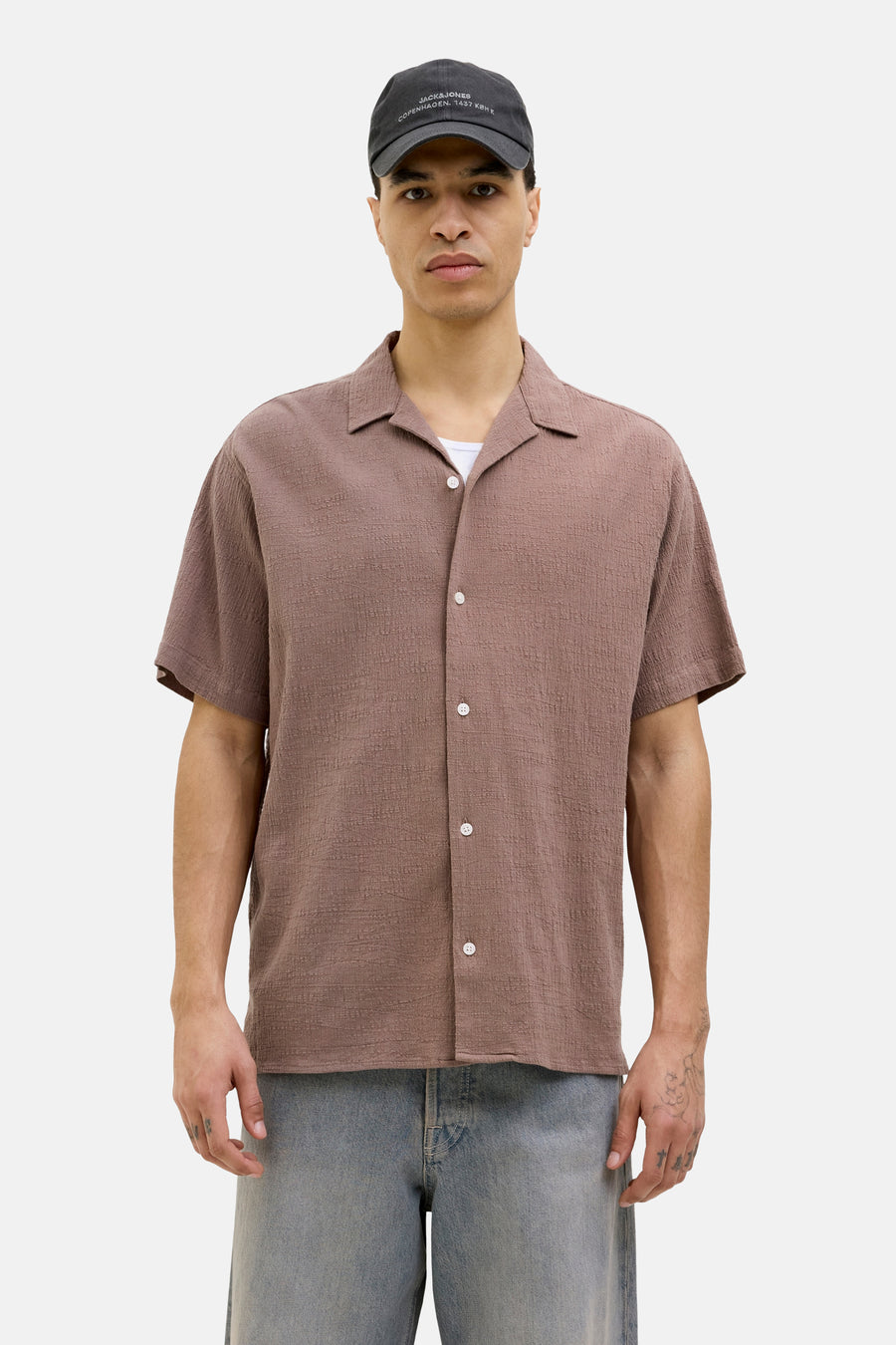 Chemise à manches courtes - brun - ORIGINALS BY JACK & JONES