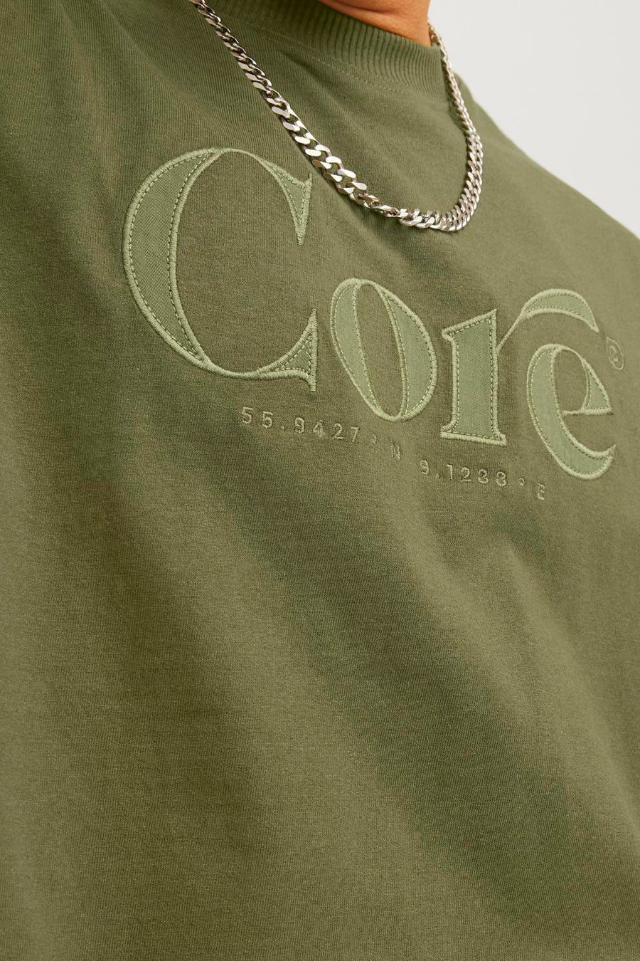 T-shirt à manches courtes - vert - CORE BY JACK & JONES