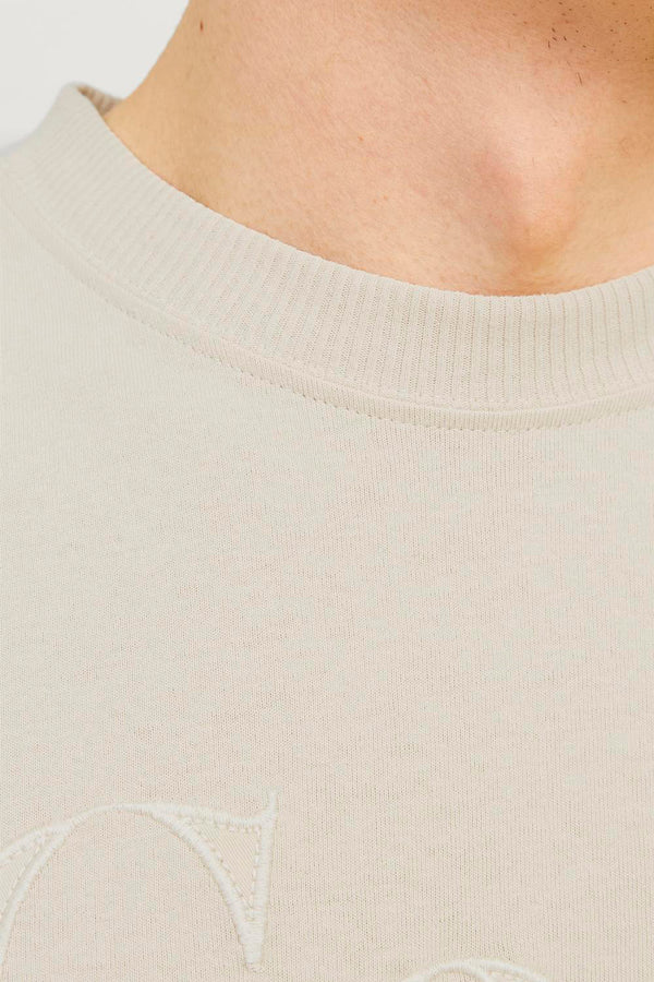 T-shirt (manches courtes) Écru - CORE BY JACK & JONES