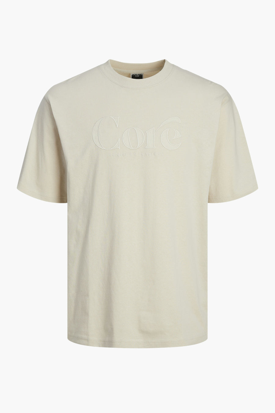 T-shirt à manches courtes - écru - CORE BY JACK & JONES