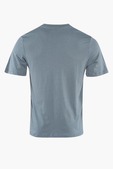 Blauw T-shirt met korte mouwen van CORE BY JACK & JONES, achterkant weergegeven, effen blauw ontwerp.
