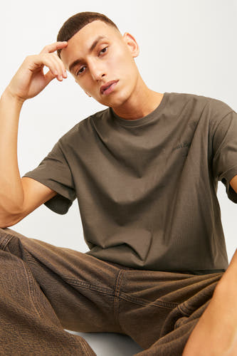 T-shirt à manches courtes - brun
