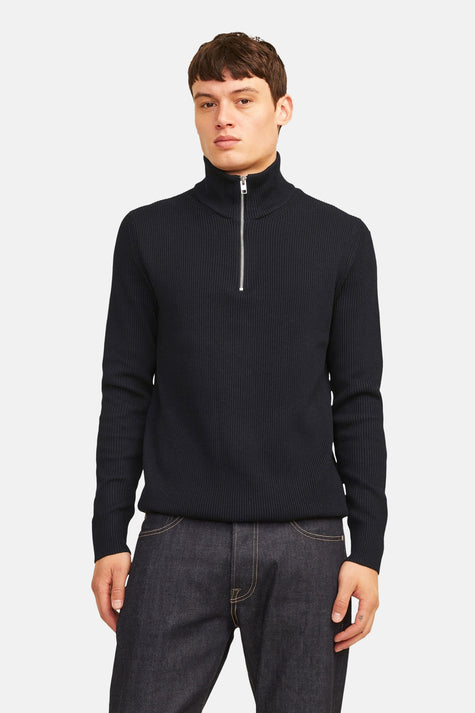 JJEPERFECT KNIT HALF ZIP SN