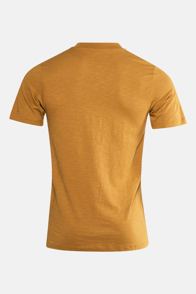 T-shirt jaune à manches courtes de PREMIUM BLUE par JACK & JONES, vue arrière.
