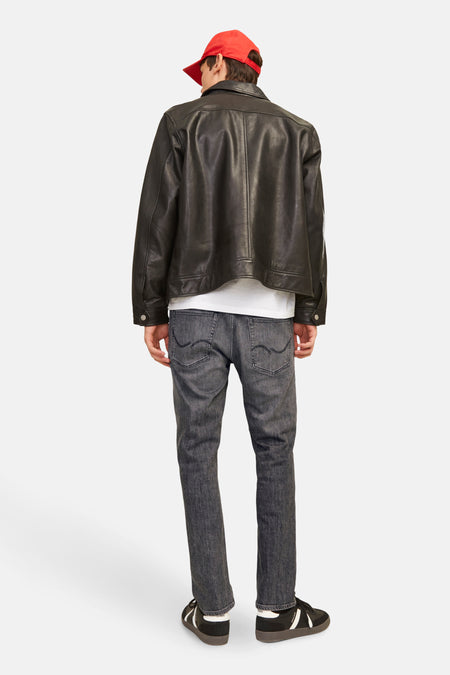 Jeans straight dark grey denim - JACK & JONES JEANS INTELLIGENCE