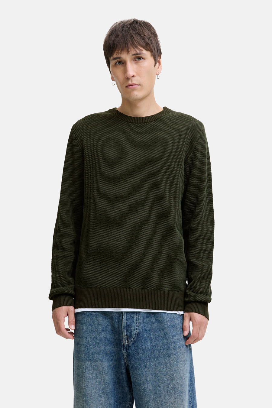 Pull à col rond - vert - CORE BY JACK & JONES