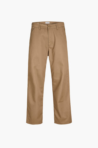 Beige broek van JACK & JONES JEANS INTELLIGENCE, effen van kleur, met zakken.