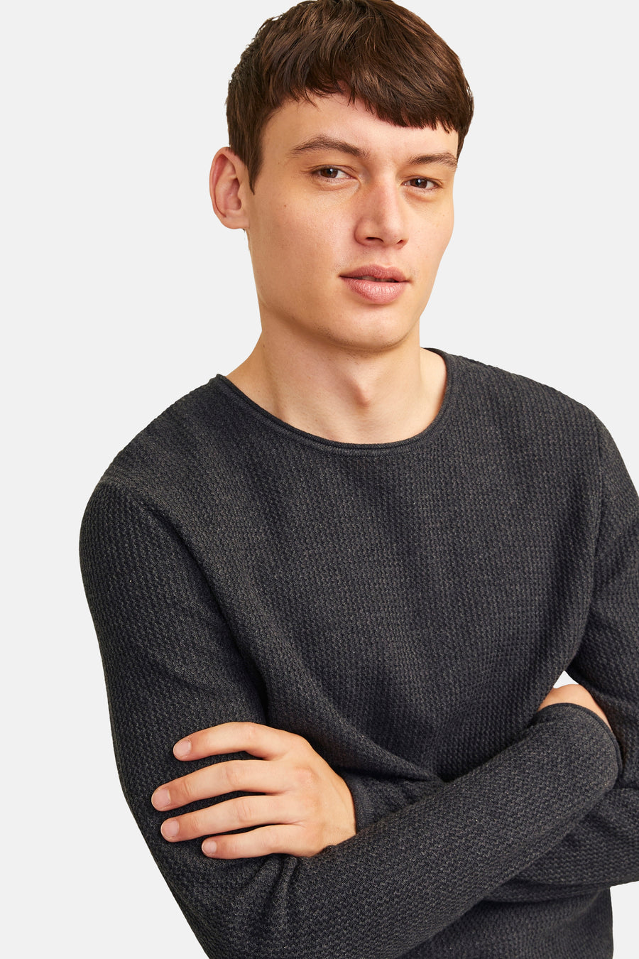 Pull à col rond - gris - PREMIUM BLUE by JACK & JONES