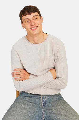 Pull à col rond - beige - PREMIUM BLUE by JACK & JONES