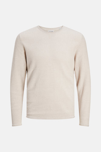 Pull à col rond - beige - PREMIUM BLUE by JACK & JONES