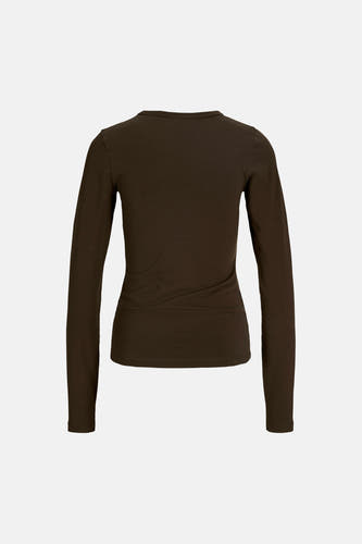 Top uni manche longue brun - JJXX