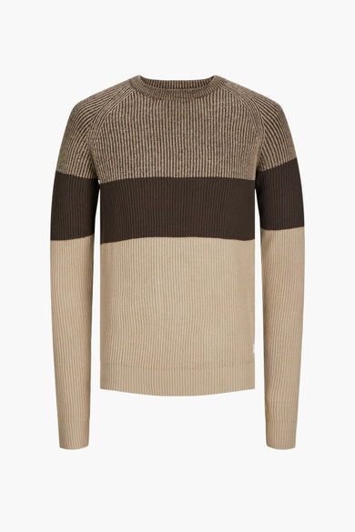 JJPANNEL KNIT CREW NECK AW24