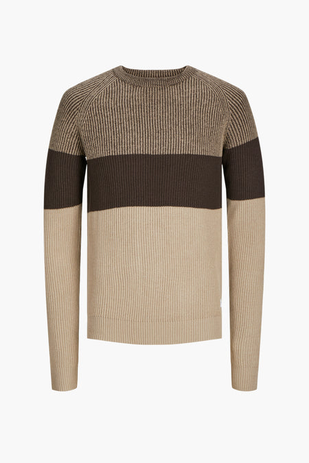 JJPANNEL KNIT CREW NECK AW24