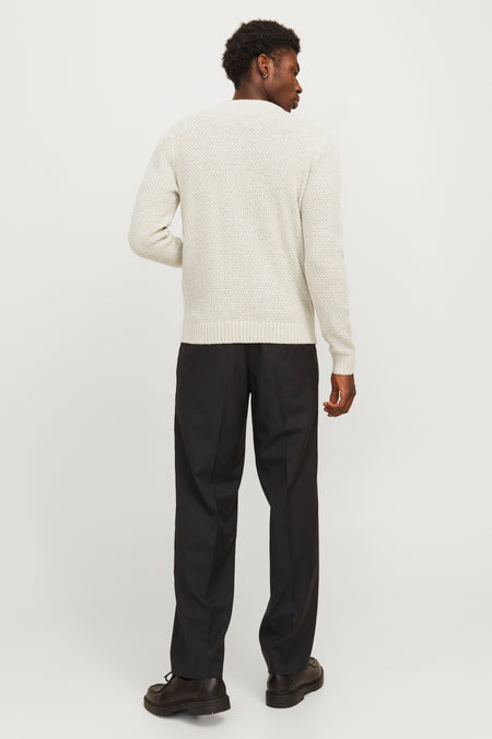 Pull à col rond - beige