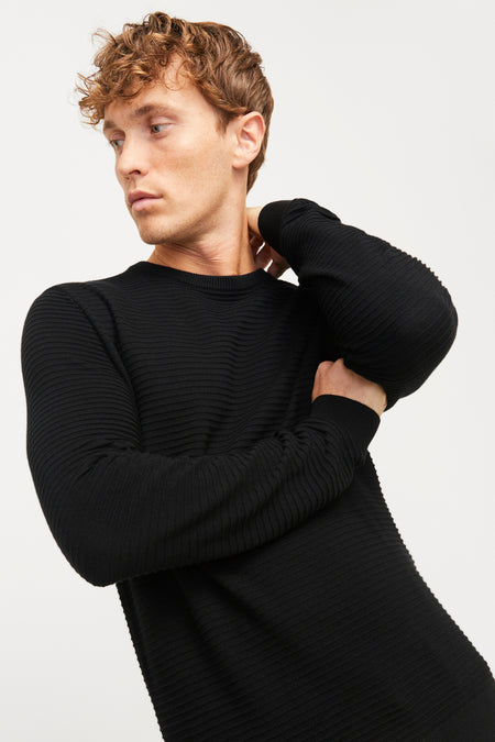 JJOTTO KNIT CREW NECK LN