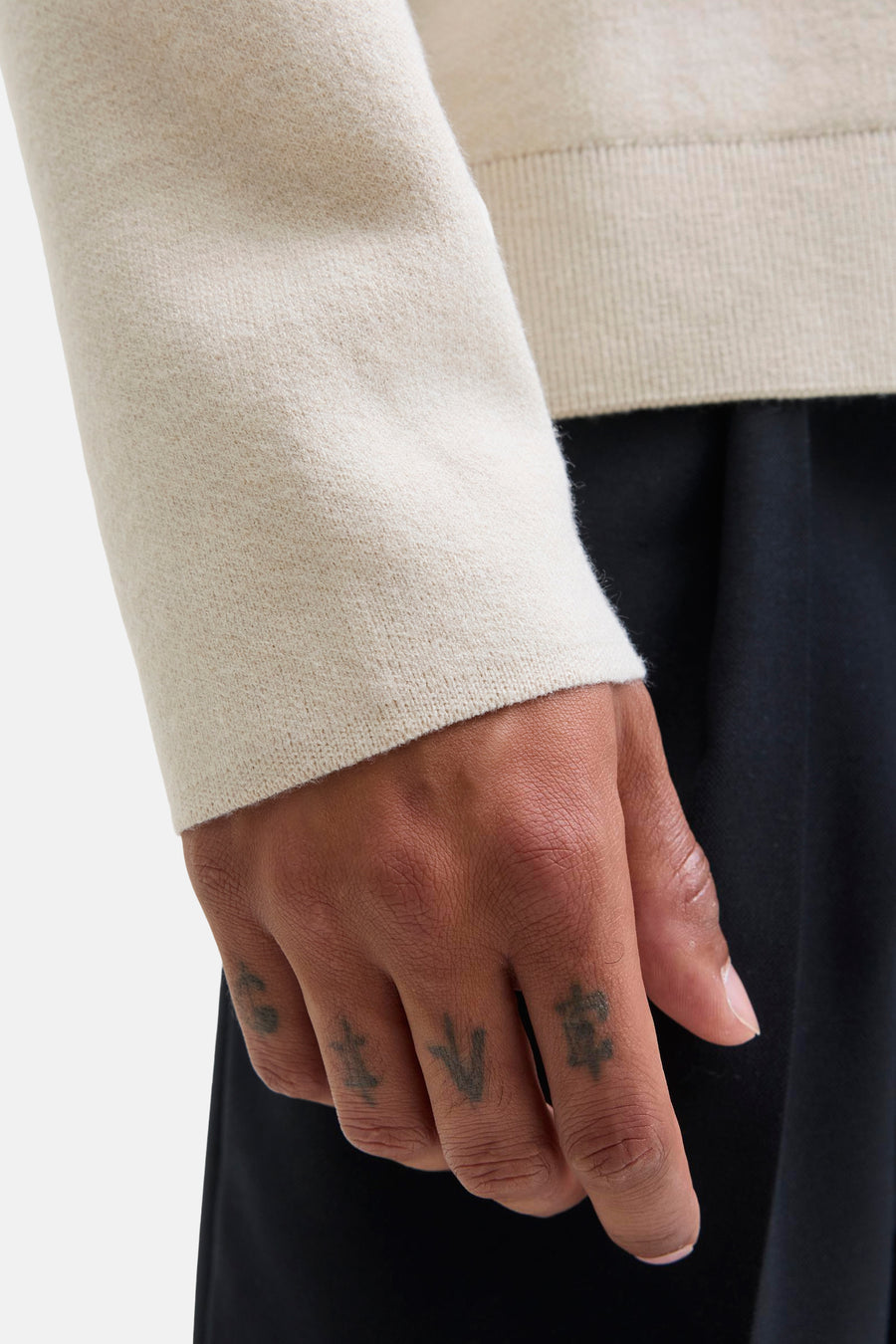 Pull col O beige - PREMIUM by JACK & JONES - PREMIUM by JACK & JONES