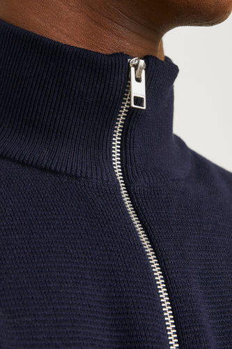 Pull à col roulé - bleu - PREMIUM by JACK & JONES