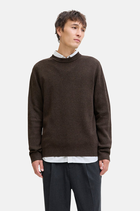 Pull col O - brun
