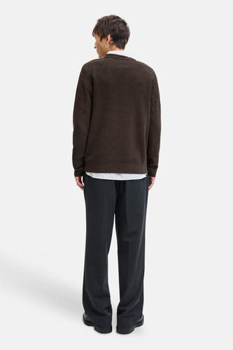 Pull col O brun - PREMIUM by JACK & JONES