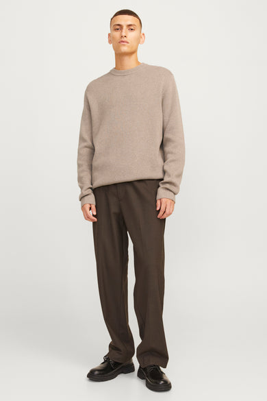 Pull col O Beige - PREMIUM by JACK & JONES