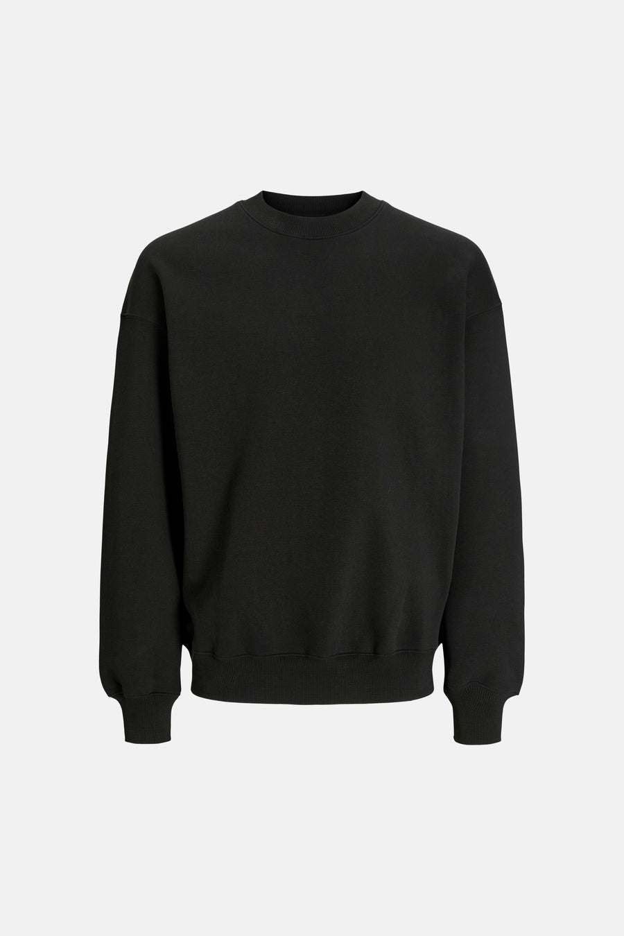 Pull noir à col rond de ORIGINALS BY JACK & JONES, avec manches longues et poignets côtelés.