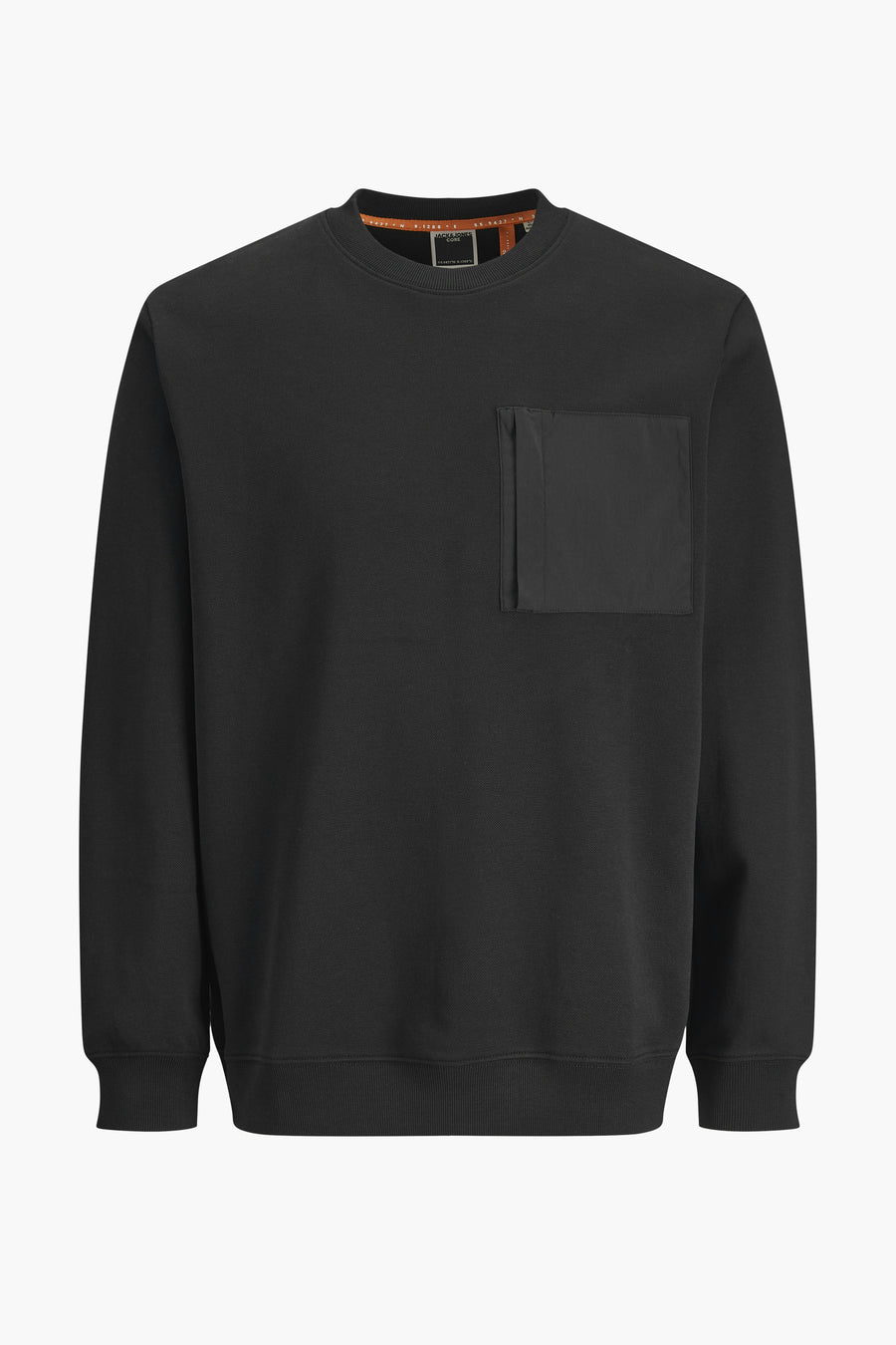 Zwarte sweater met zak.