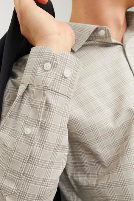 Chemise (manches longues) Beige - PREMIUM by JACK & JONES