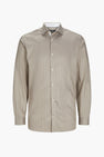 Chemise (manches longues) Beige - PREMIUM by JACK & JONES