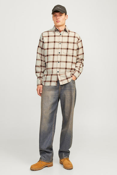 Chemise à manches longues - gris