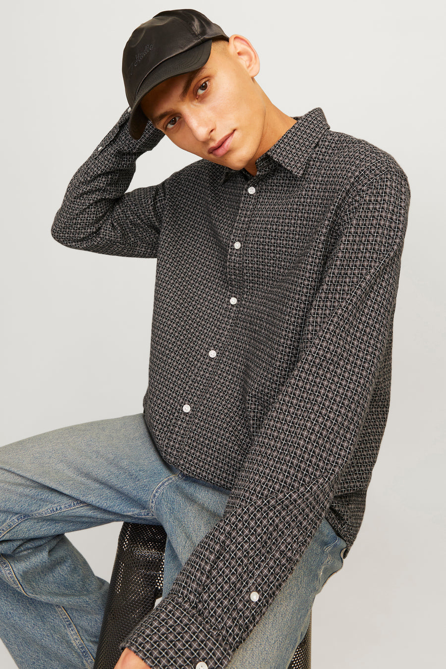 Chemise à manches longues - brun - ORIGINALS BY JACK & JONES