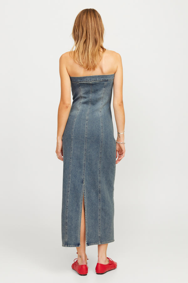 	Dames tops kleed zonder mouw Mid blue denim - JJXX