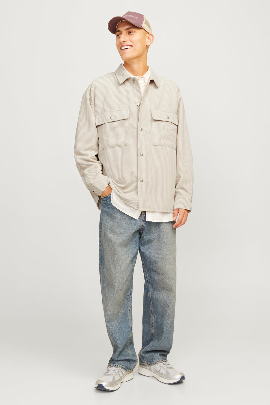 Chemise à manches longues - écru - ORIGINALS BY JACK & JONES