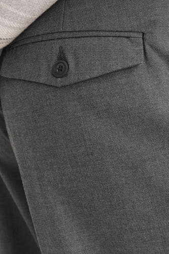 Pantalon de costume gris JACK & JONES JEANS INTELLIGENCE, avec une poche à fermeture éclair.